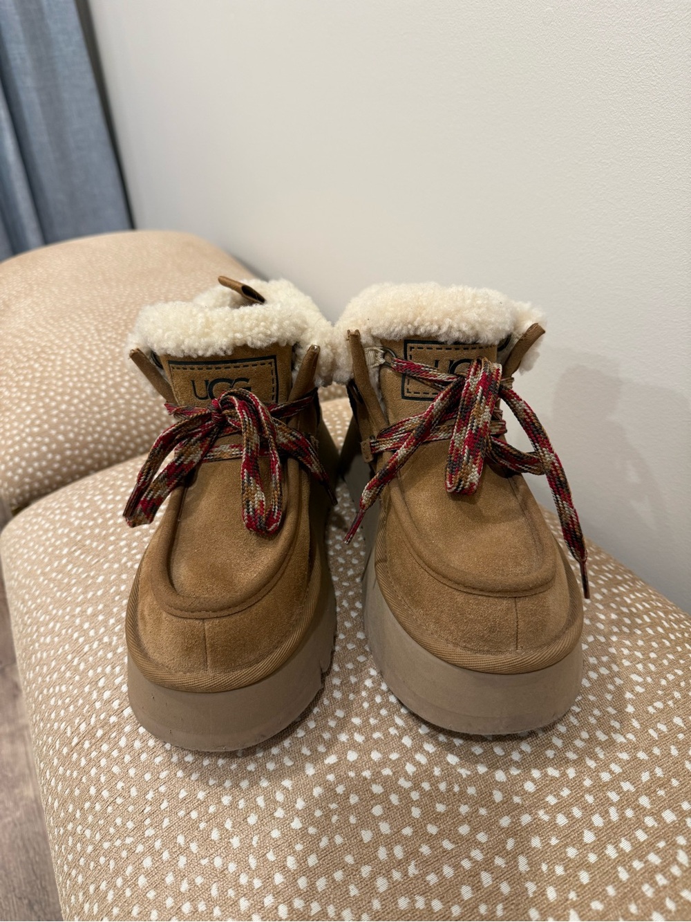 UGG Funkarra Cabin Cuff boots in chestnut